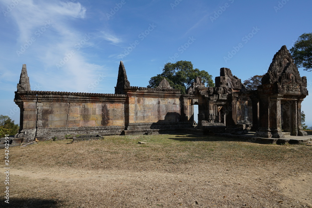 Preah Vihear,Cambodia-January 10, 2019: Third Gopura of Preah Vihear Temple, Cambodia