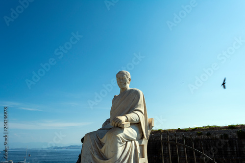 Statue of British High Commissioner Guilford in the Boschetto Park in Corfu Town, Greece © akarb