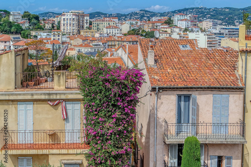 Obraz na płótnie View view of old streets in Cannes, Cote dAzur, French, Riviera, South of France, Europe w salonie