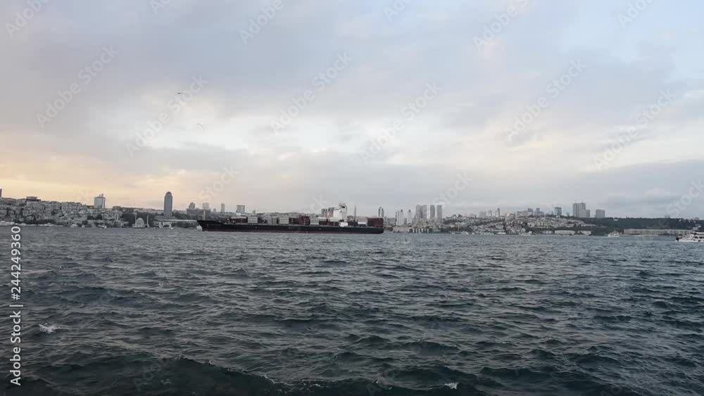 Istanbul Bosphorus View with Ships Istanbul Bosphorus View with Ships