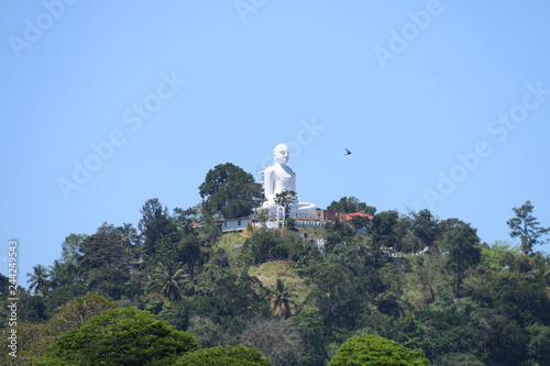 Buddha statue on a hill
