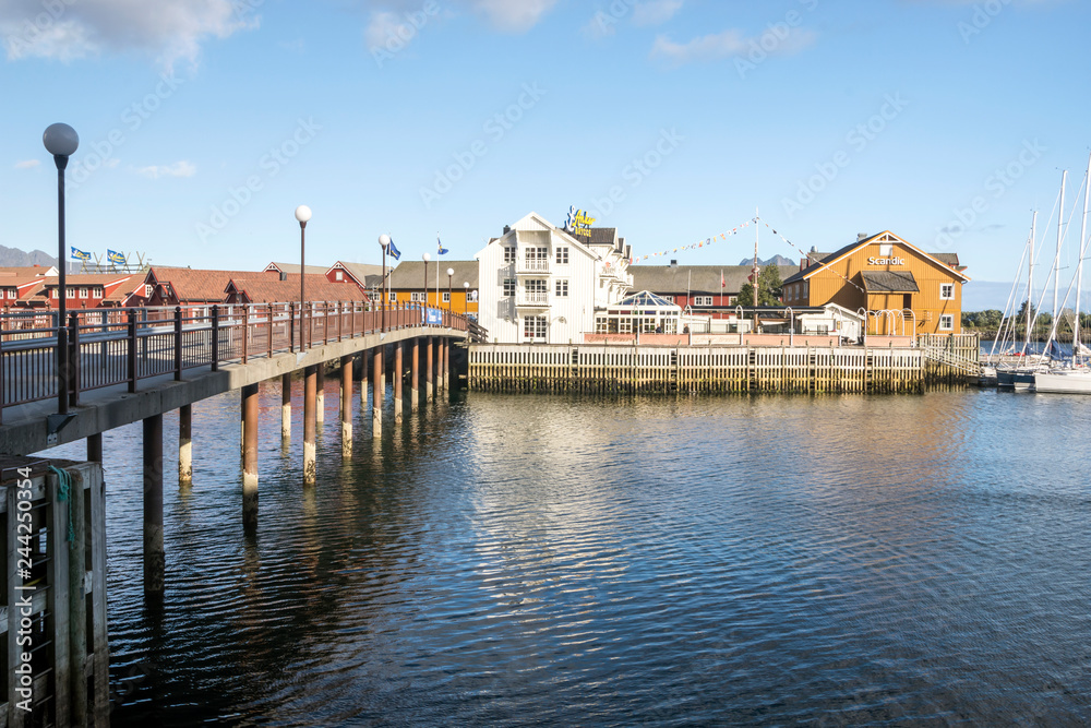 Harstad city in Norway