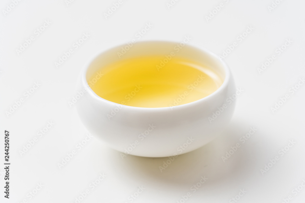 fresh taiwan oolong tea and cup fresh taiwan oolong tea and cup