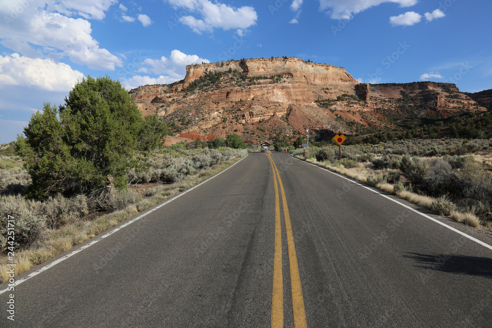 The west entrance of Colorado National Monument, in Mesa County, near Grand Junction, Colorado.