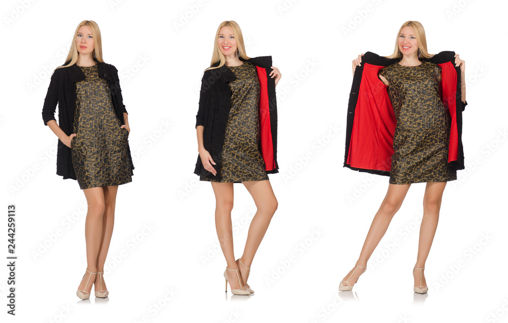 Pretty caucasian woman isolated on white Pretty caucasian woman isolated on white