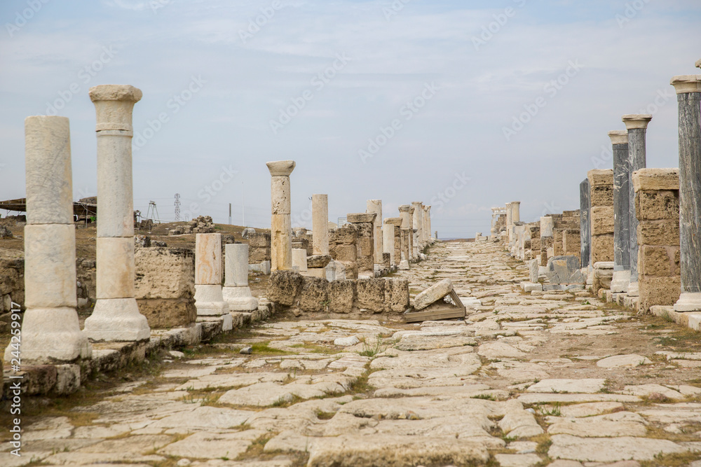 Hierapolis Ancient City in Denizli Turkey