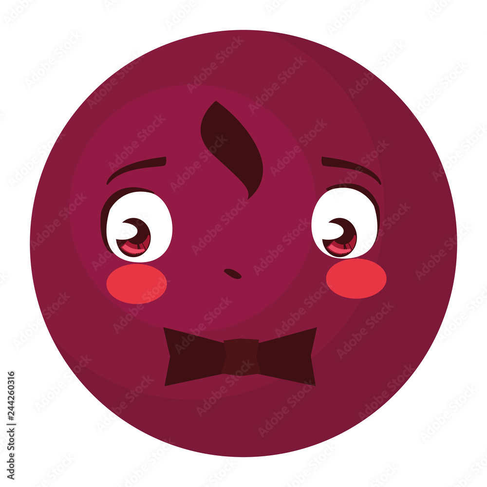 Fototapeta premium happy gentleman emoticon with bowtie