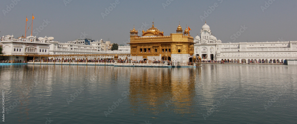 Panoramic view of the Golden Temple in Amritsar