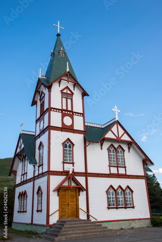 Húsavík Church, Iceland photo