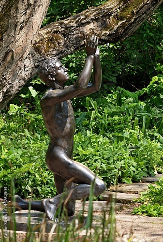 Photos Adonis sculpture in Hoehenpark Killesberg in Stuttgart