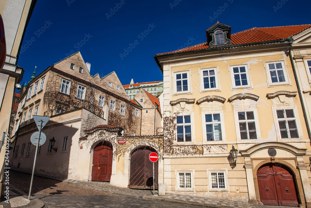 Beautiful architecture of Prague old town