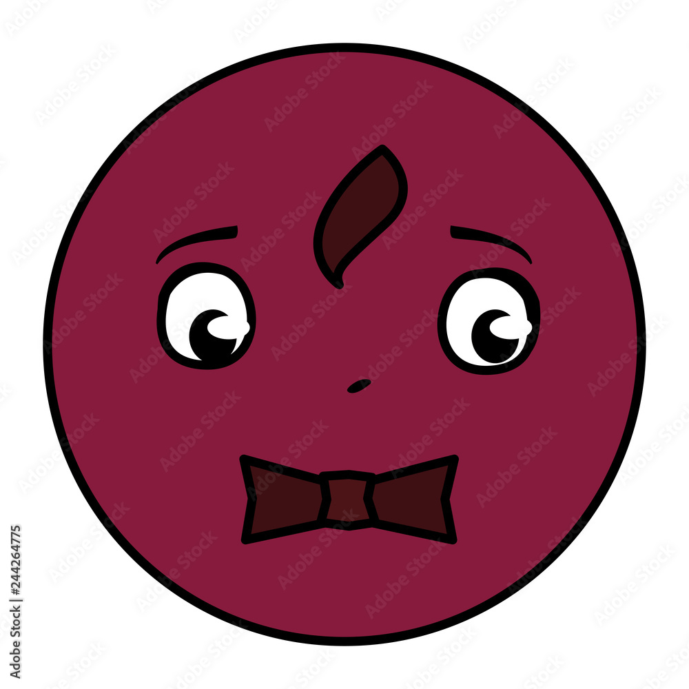 Obraz premium happy gentleman emoticon with bowtie