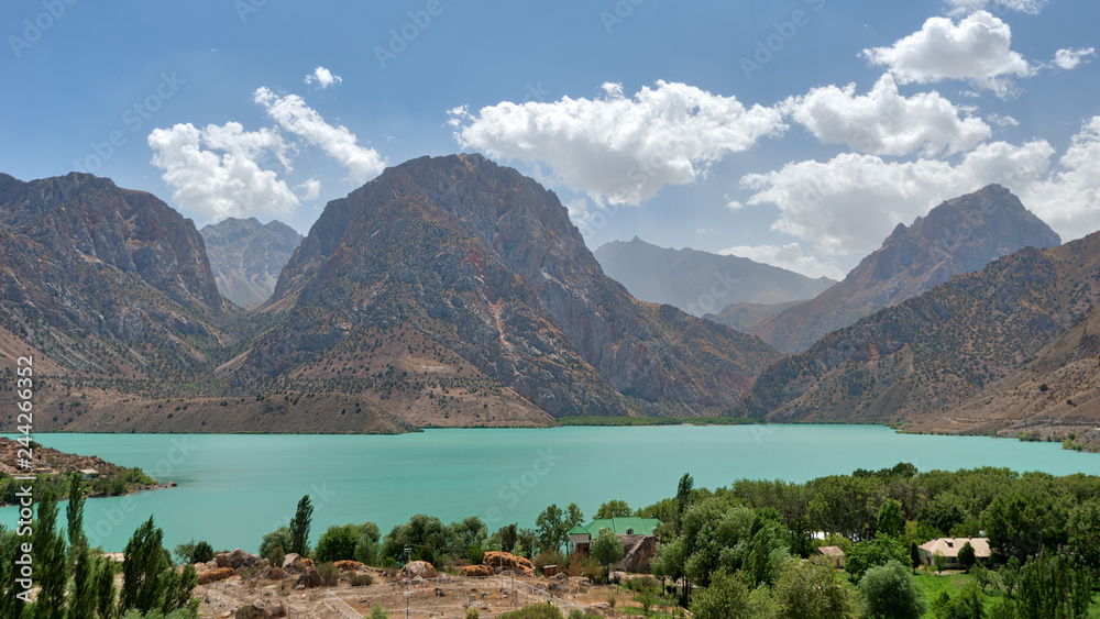 Iskanderkul in the Fann Mountains, taken in Tajikistan in August 2018 taken in hdr