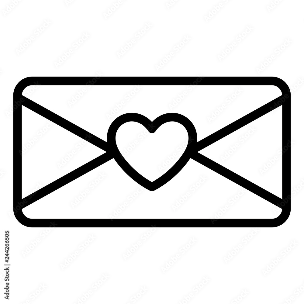 envelope with heart icon envelope with heart icon
