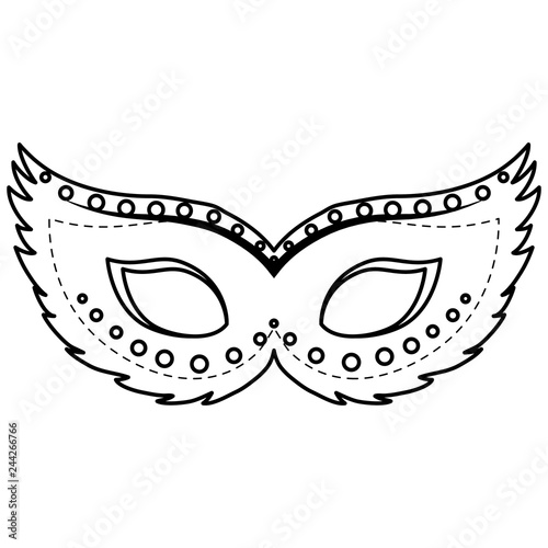carnival mask accessory icon
