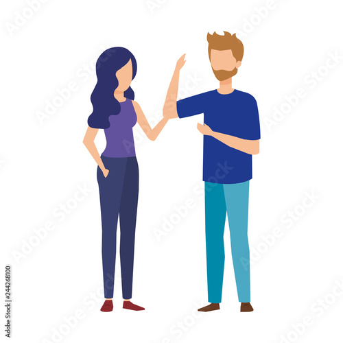 couple avatar characters icons