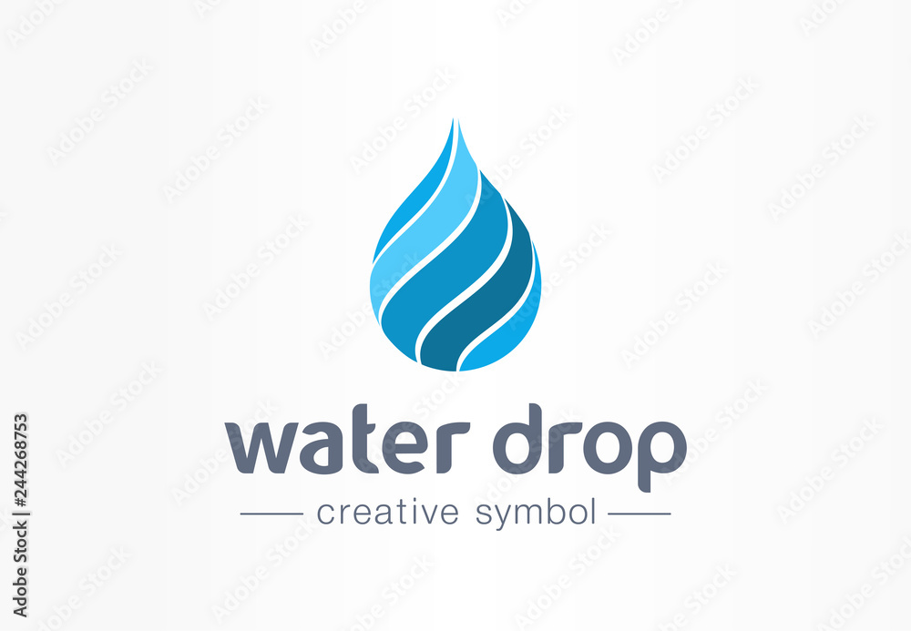 Water drop, aqua creative symbol concept. Clean wave, fresh drink, blue eco product abstract business logo. Spiral, droplet, environment icon. Water drop, aqua creative symbol concept. Clean wave, fresh drink, blue eco product abstract business logo. Spiral, droplet, environment icon.