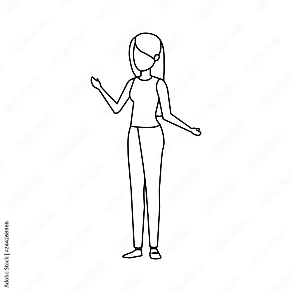 beautiful and young woman character beautiful and young woman character