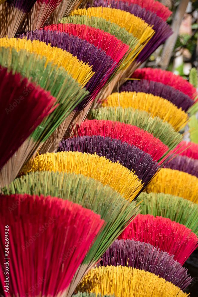 Colorful incense