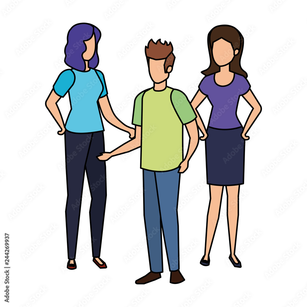 group of people characters