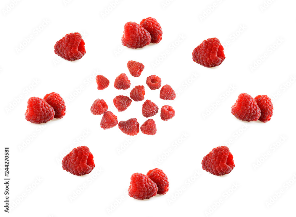 Raspberry isolated on white background Raspberry isolated on white background