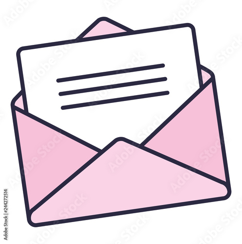 envelope mail isolated icon