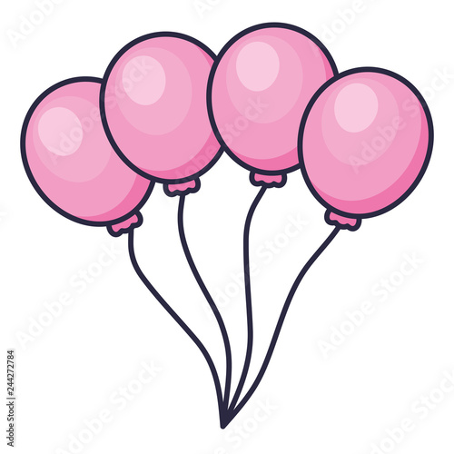 balloons helium floating icon