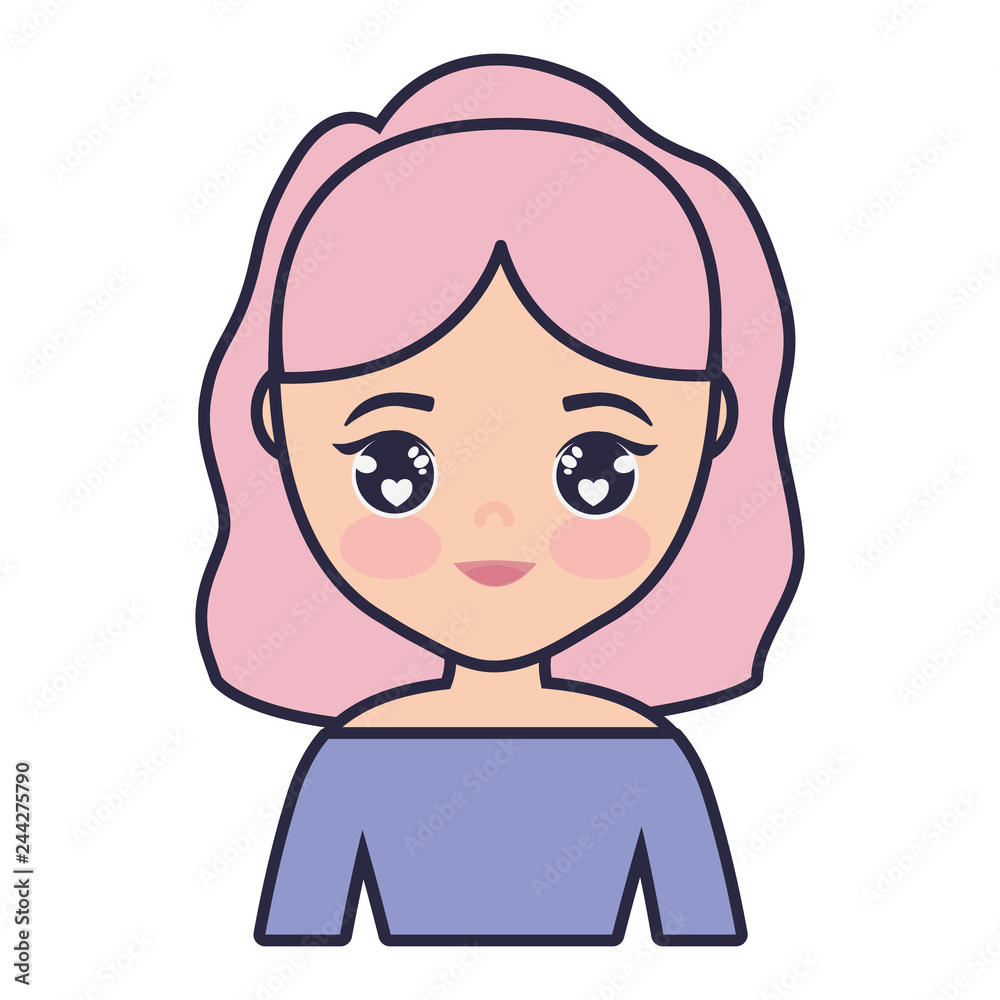 cute and little girl character cute and little girl character