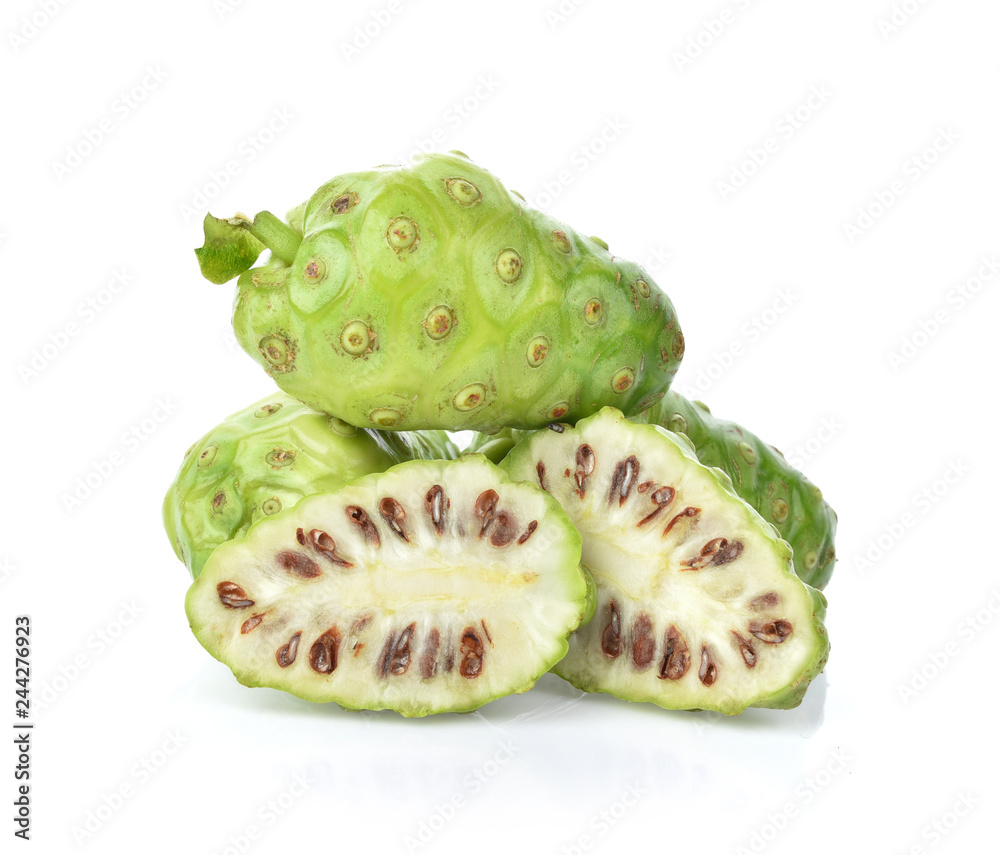 Great morinda isolated on white background Great morinda isolated on white background