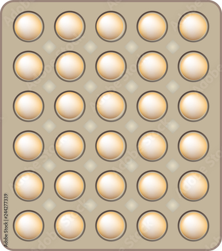 Top View of egg and paper tray