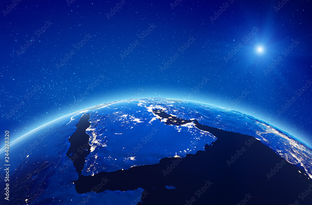 Middle East, Saudi Arabia city lights Middle East, Saudi Arabia city lights