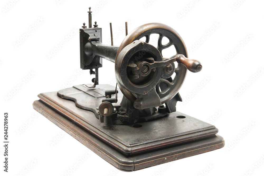 Fototapeta premium Classic vintage style manual sewing machine