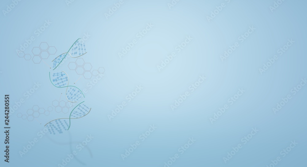 The 3d DNA image for science content. The 3d DNA image for science content.