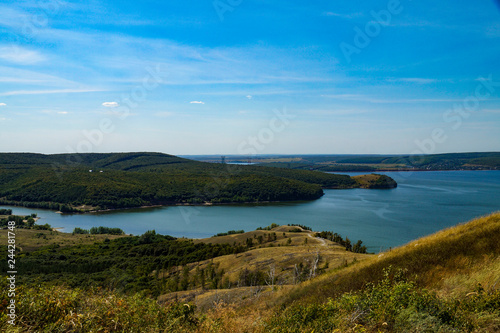 Molodetsky, Kurgan, Zhigulevsk, mountains, river, Volga, shore, forest, vegetation, trees, blue, sky, nature, grass, beauty, travel, walk