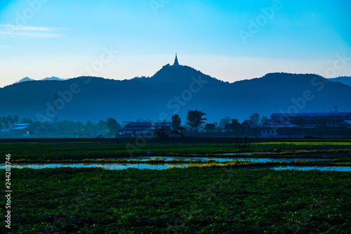 Doi Mae Chedi mountains in Wiang Papao district photo