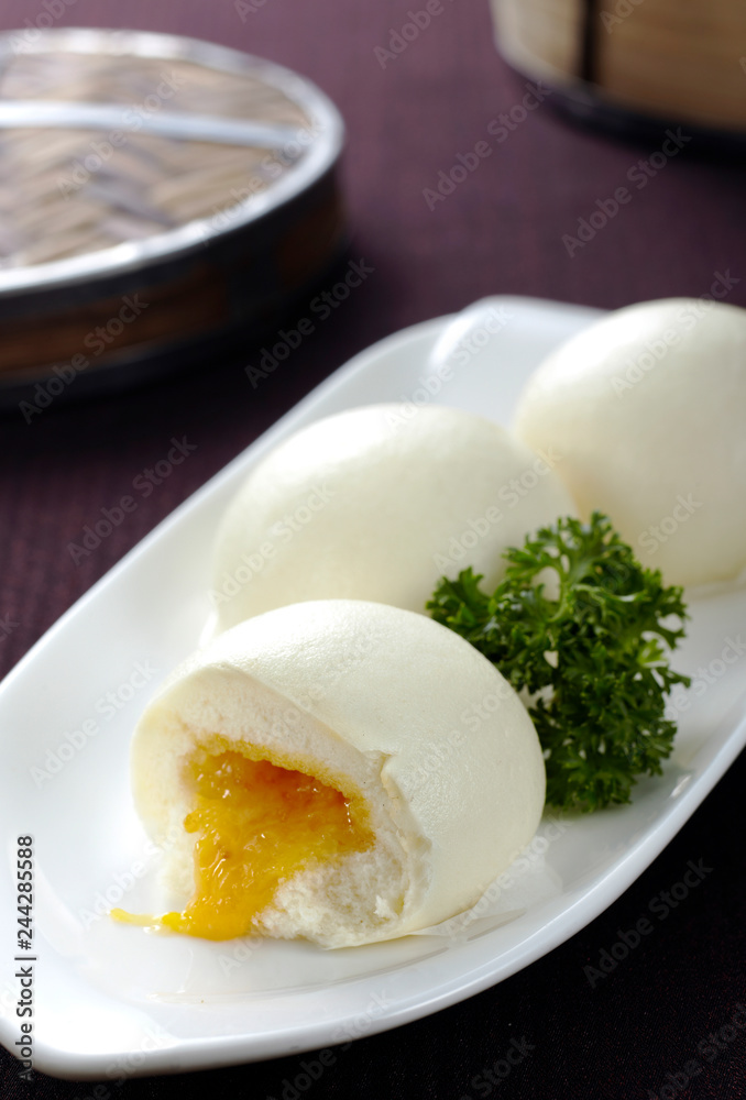 Delicious Chinese cuisine, milky buns Delicious Chinese cuisine, milky buns