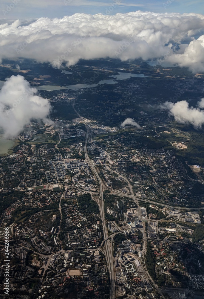 Aerial view from the Helsinki