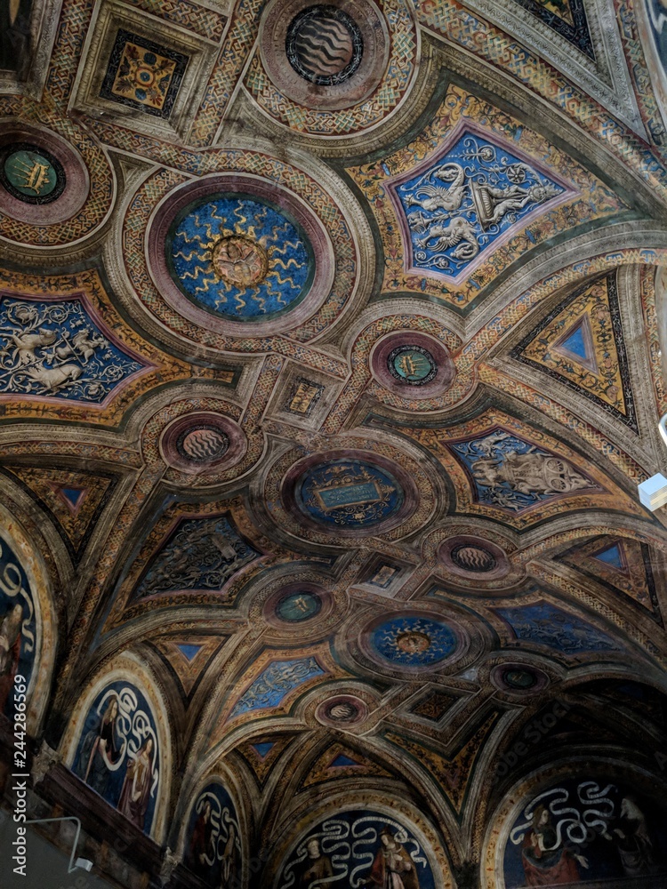 ceiling of the church