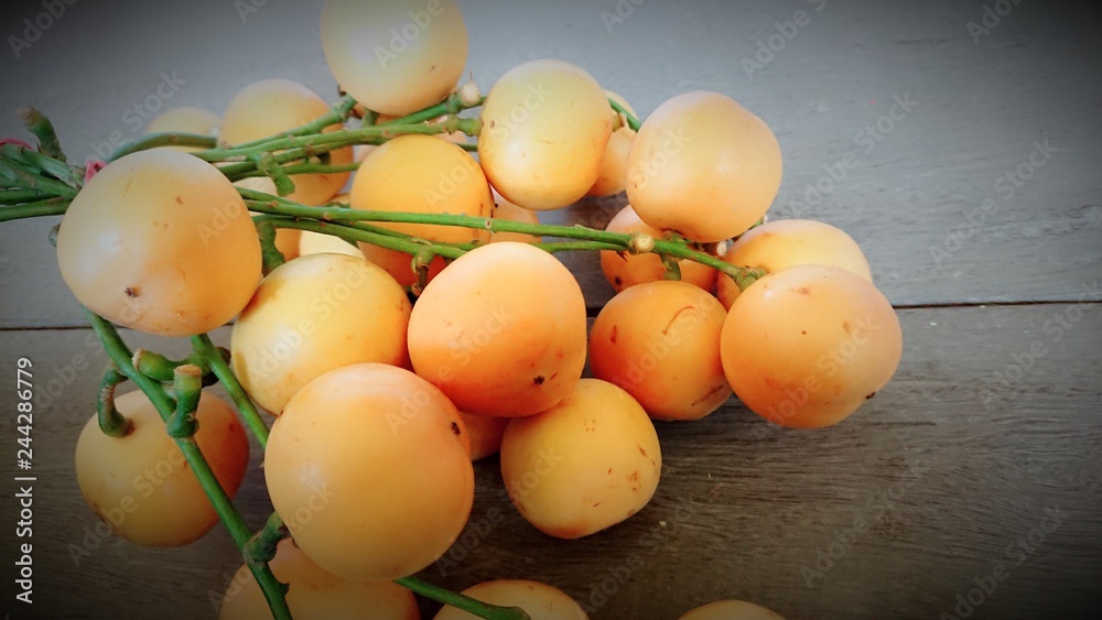 burmese grape or Baccaurea ramiflora burmese grape or Baccaurea ramiflora