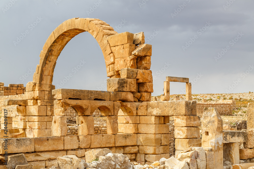 Ruins of the ancient Roman town Ammaedara (modern Haidra), Tunisia