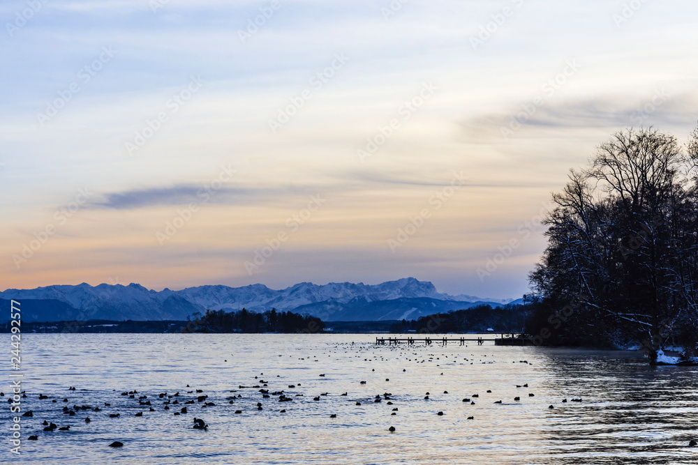 Starnberger See im Winter