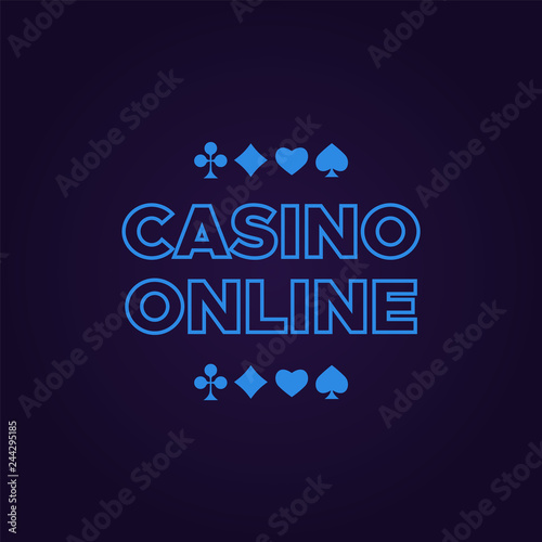 Casino vector sign set. Slot machine symbols vector