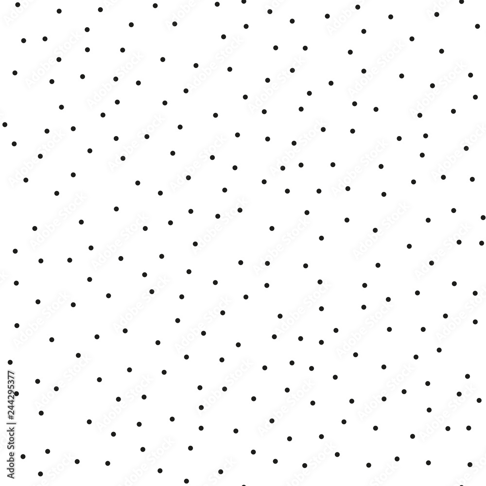 Pointillism low density seamless dots pattern. Abstract monochrome halftone. Just drop to swatches and enjoy EPS 10
