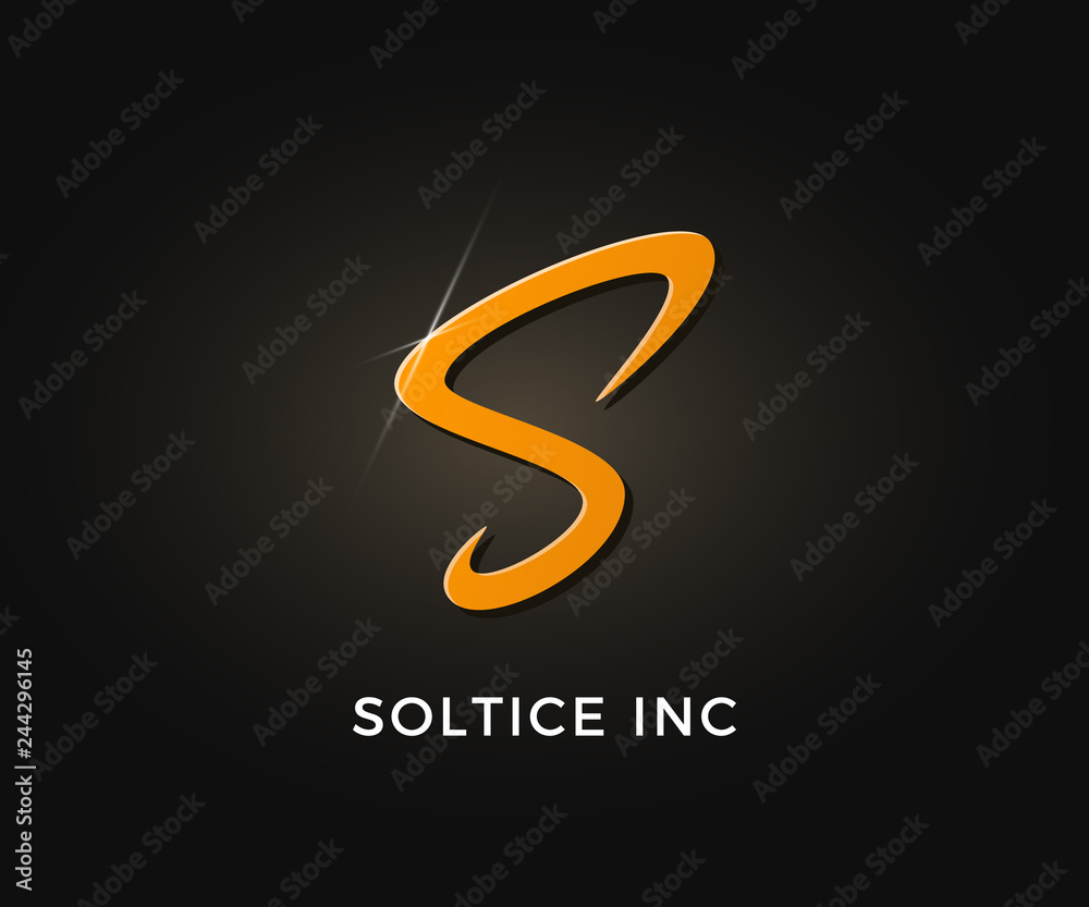 Creative S letter vector logo design. Monogram vector sign. Character logotype symbol. Icon design