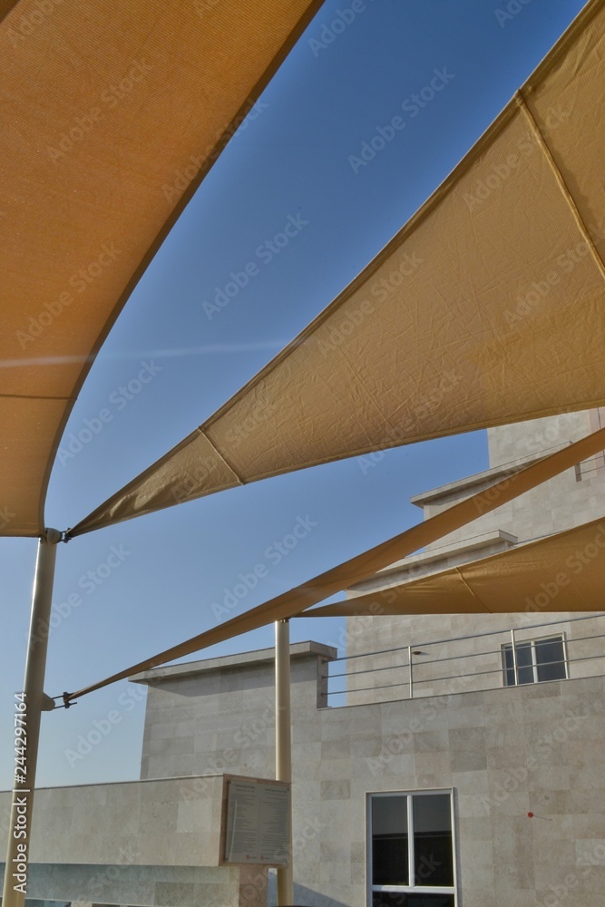 Fototapeta premium modern building with sails