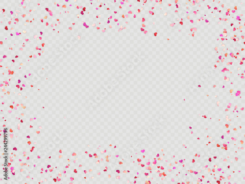 Effect Valentines confetti easy to use. EPS 10