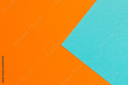 Color Trends background. Orange blue abstract geometric background.