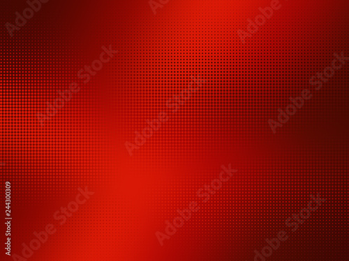 Abstract halftone dots red gradient background