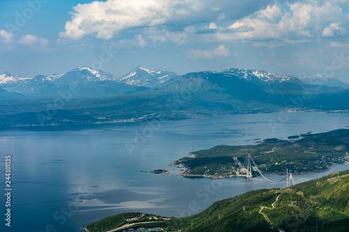 Norway, Narvik, panorama view on islands