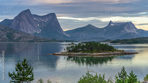 Norway  Narvik  panorama view on islands